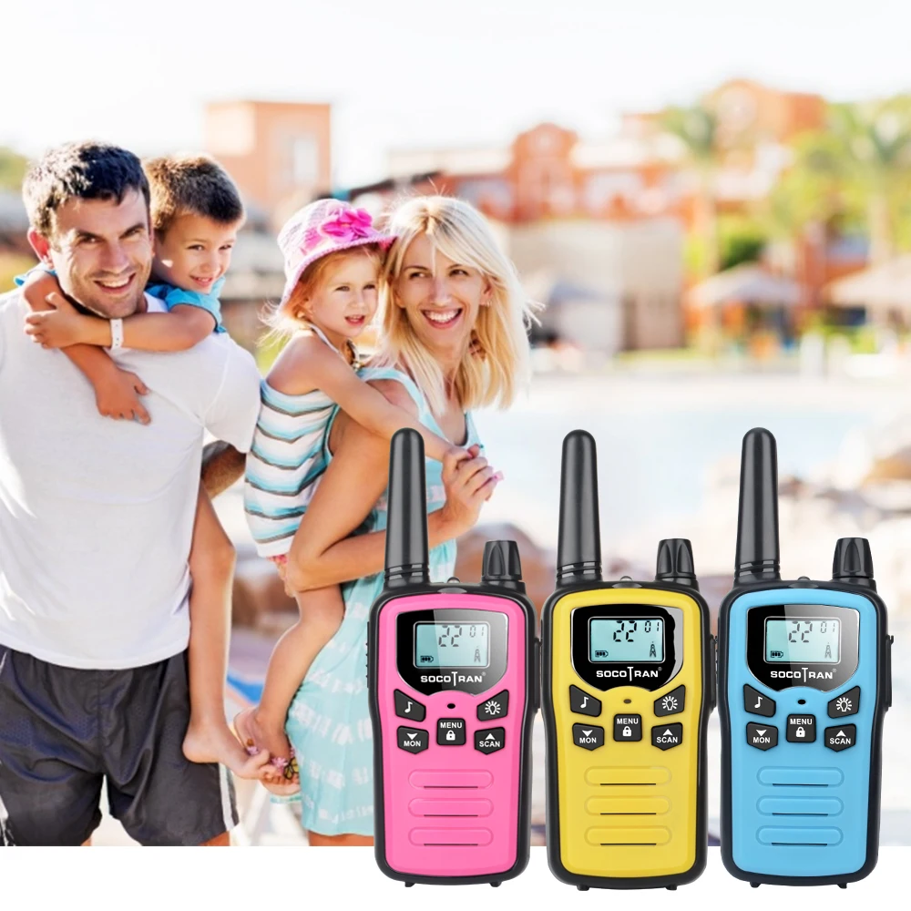 Talkies-walkies pour enfants de 3 à 12 ans, garçons et filles, radios  bidirectionnelles portables, cadeau pour enfants, jouets talkie-walkie  longue portée pour l'extérieur, le camping, la randonnée (bleu, lot de 2)