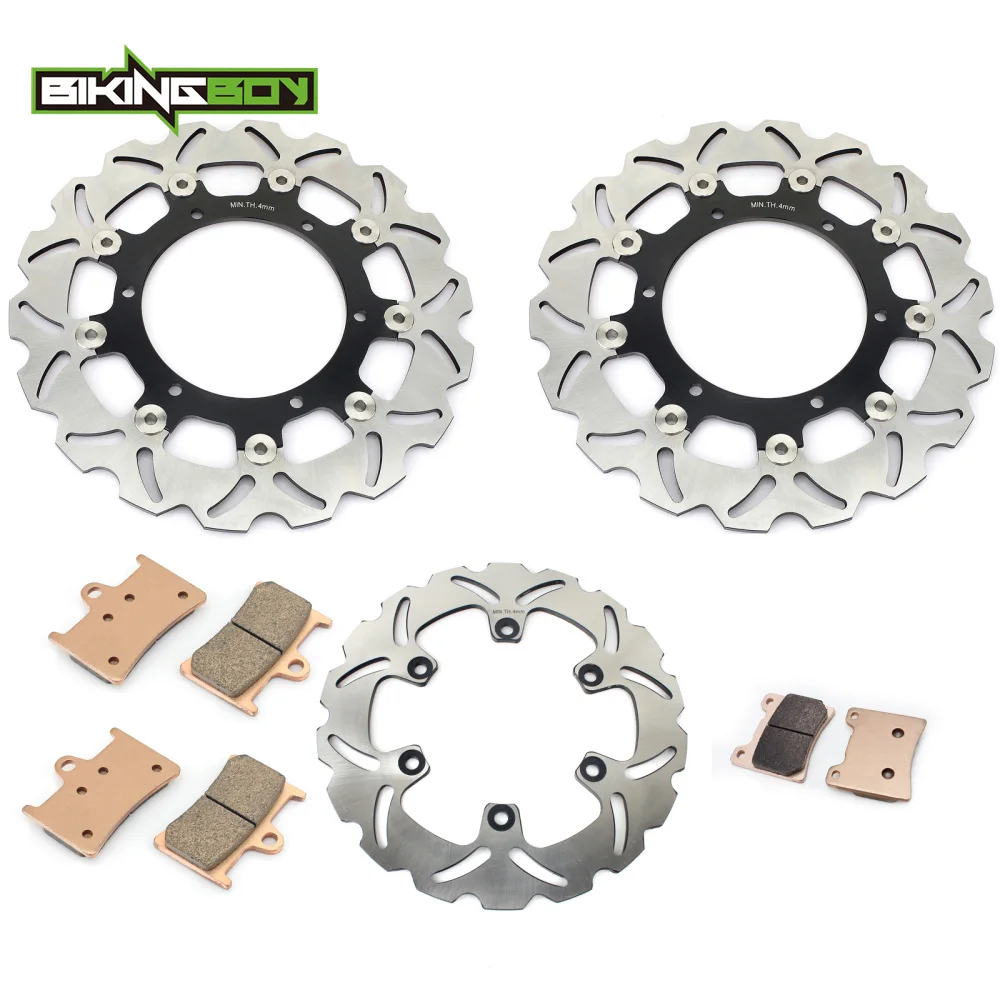 BIKINGBOY для YAMAHA YZF 600 R гром Кот 1996-2007 YZF 1000 R гром Ace 1996-2001 Передние Задние тормозные диски роторы колодки