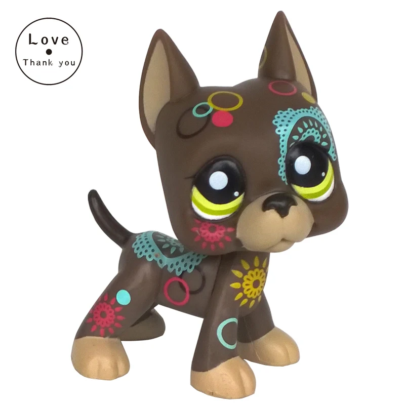 1439 Лпс стоячки кошки собаки игрушки Редкий Старый pet shop lps игрушки коллекция подставки короткие волосы котенок желтый такса собака колли отличный Дэн спаниель Оригинальная фигурка - Цвет: 1439