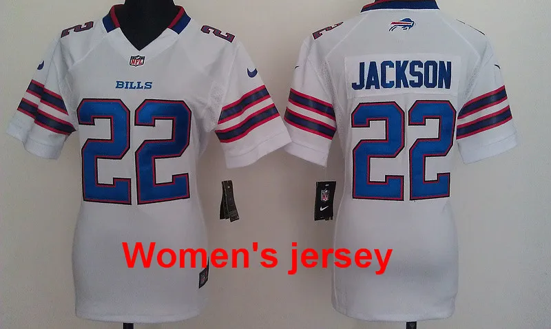 22 A+++ для женщин, для девушек, все сшитые, Buffalo s, 14, Sammy Watkins, 25, LeSean McCoy, вышивка логотипами, Размеры s-XXL, Джерси - Цвет: 22