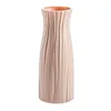Plastic Vase Home for Decoration White Imitation Ceramic Flower Pot Plants Basket Nordic Wedding Decorative Dining Table Bedroom 6