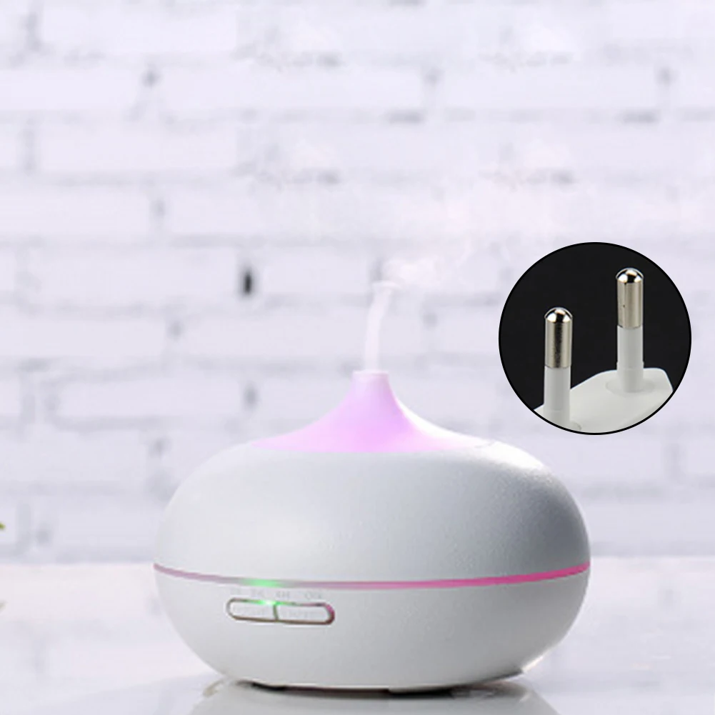 white EU plug СВЕТОДИОДНЫЙ Красочный увлажнитель воздуха Эфирное масло Арома диффузор ароматерапия 10-16 часов - Цвет: white EU plug