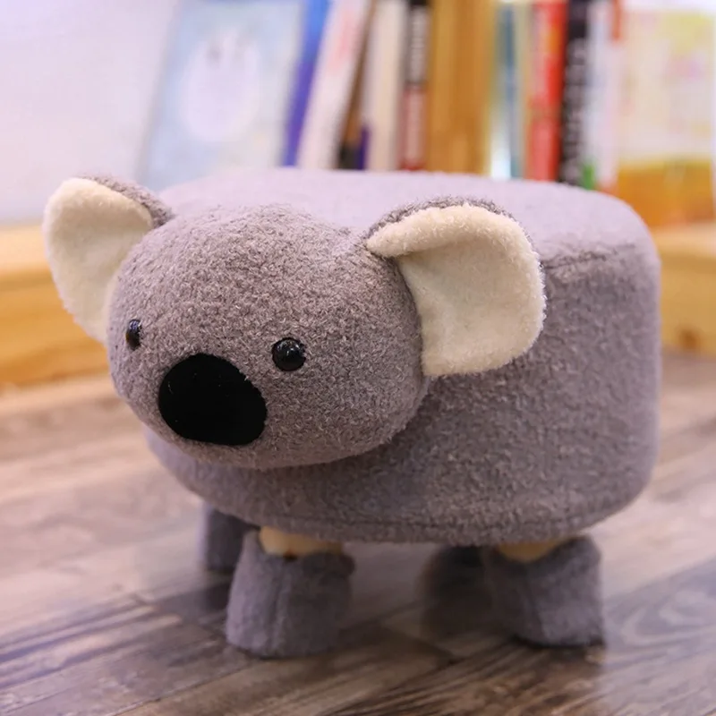 

Hot Selling Cartoon Children Small Stool Plush Toys-Processing Customizable Logo Recruit Agents