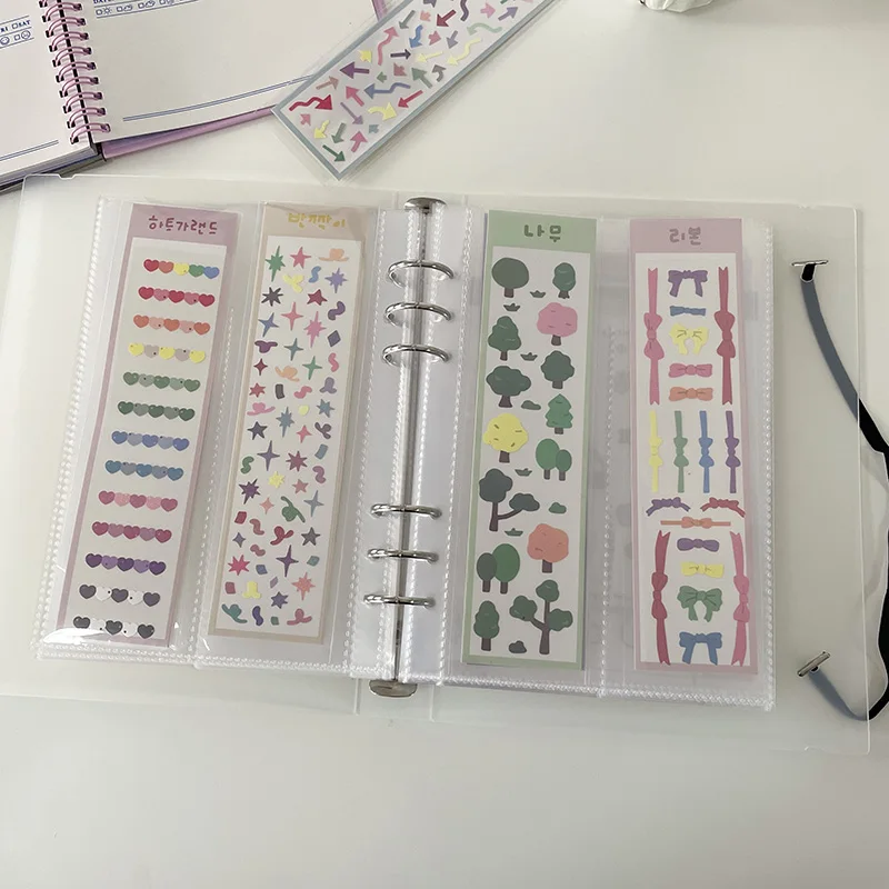 SKYSONIC A5 Binder Ring Collect Book - Photo Organizer & Journal Planner with Bullet Cover Stationery