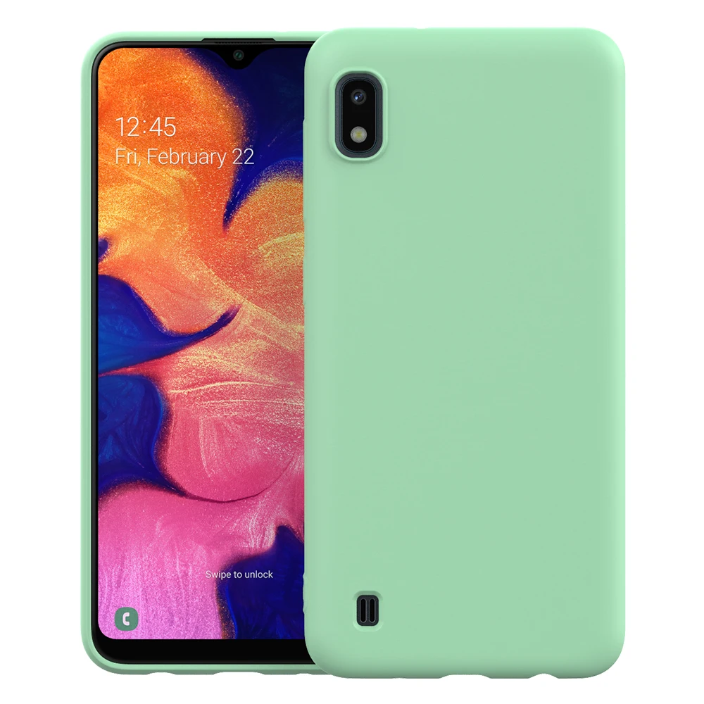 Жидкий силиконовый чехол для samsung Galaxy A10 гелевая Резина полная защита тела противоударный чехол для Galaxy A10
