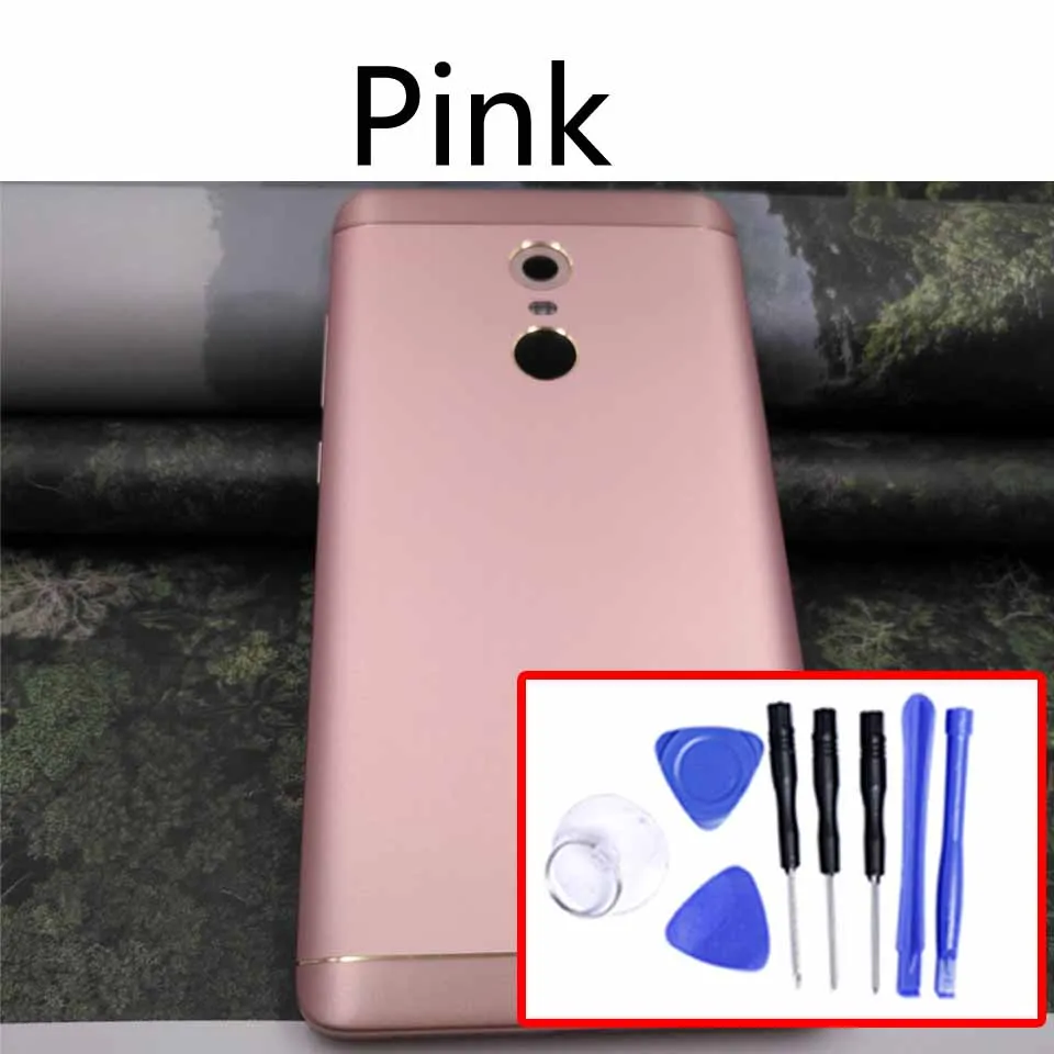 Note4X задняя крышка батарейного отсека для Xiaomi Redmi Note 4x задняя крышка батарейного отсека чехол на заднюю крышку корпус замена корпуса - Цвет: Pink-With tool