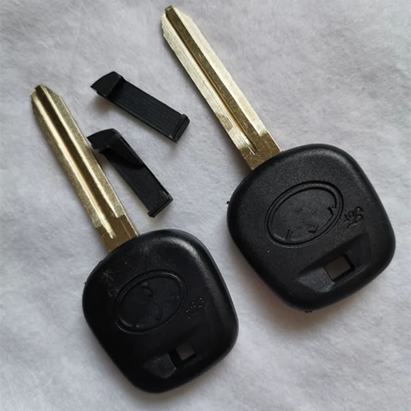 DAKATU пустой ключ транспондера оболочки для Toyota RAV4 Prado Corolla Camry Reiz Highlander Yaris Corolla TOY43 шток с логотипом