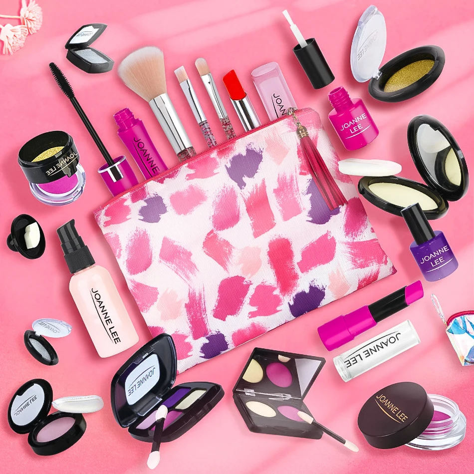 

Fashion Makeup Cosmetics Simulation Toys for Girls Masquerade Kids Beautiful Playing Children Childhood Birthday Gifts for Girl