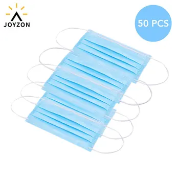 

50/100PCS Anti-dust Safe Breathable Mouth Mask Protective Masks Disposable 3-Ply Nonwoven Dustproof Mask Facial Anti-fog