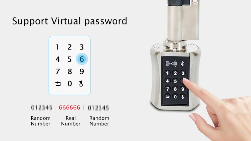Bluetooth умный цилиндрический замок wifi электронный дверной замок цифровое приложение клавиатура код RFID карта без ключа замок с TTLock APP
