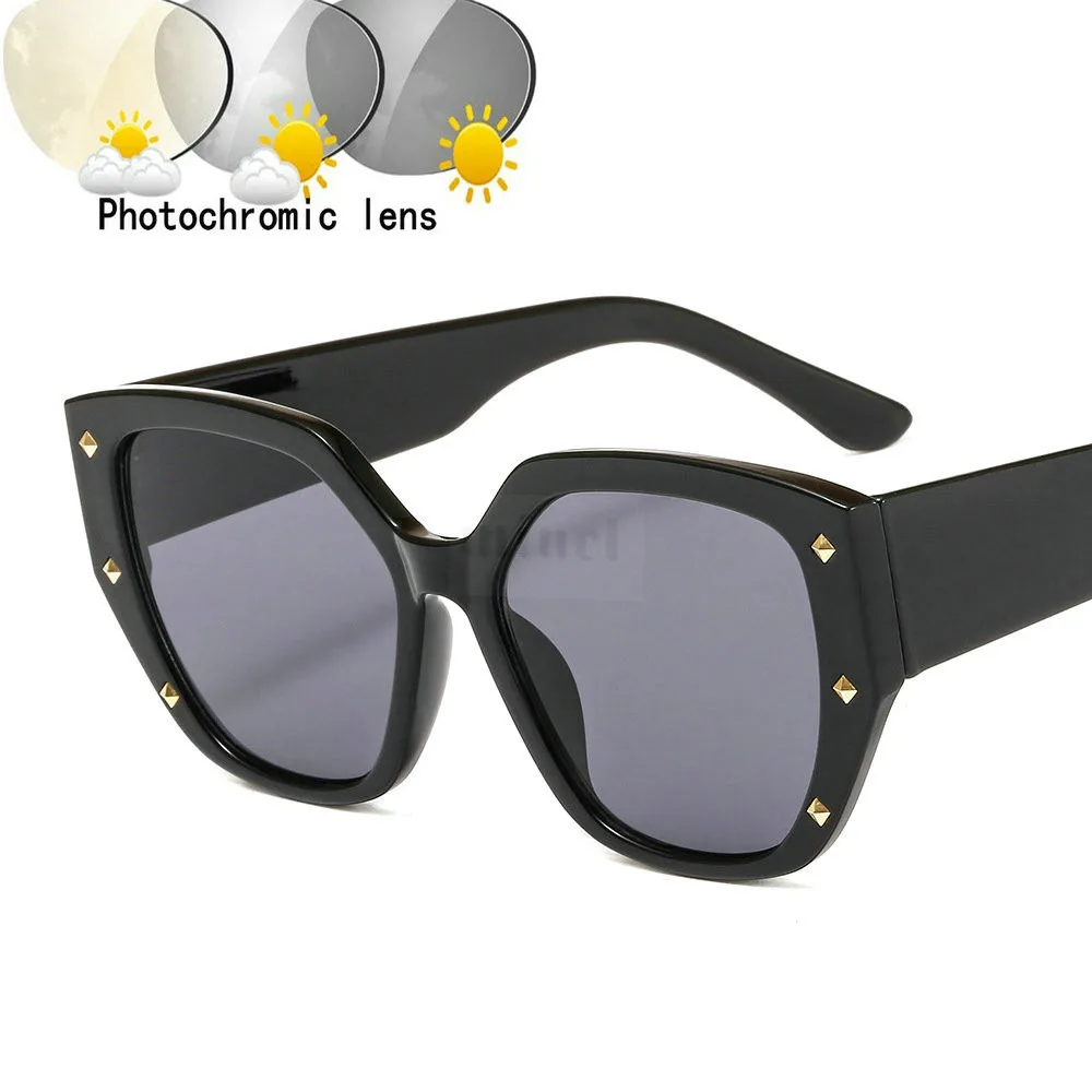 Ретро квадратные прогрессивные многофокусные модные очки для чтения для мужчин и женщин Разноцветные фотохромные очки Uv400 FML