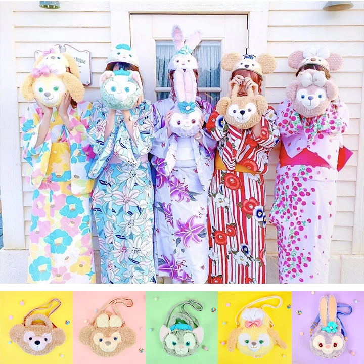 Мультфильм Даффи Медведь Друзья Stellalou Rabbit ShellieMay Gelatoni печенья Собаки Сумки из