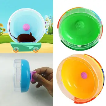 

Hamster Wheel Small Animals Toys Plastic Exercise Round Wheel Roller Silent Sports Pet Toy for Guinea Pig Cage Accessories