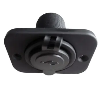 

1PC 12V Dual USB Charger Auto Car Power Socket Outlet Plug Panel Heat Resisting Car Accessories Universal for Boat Truck