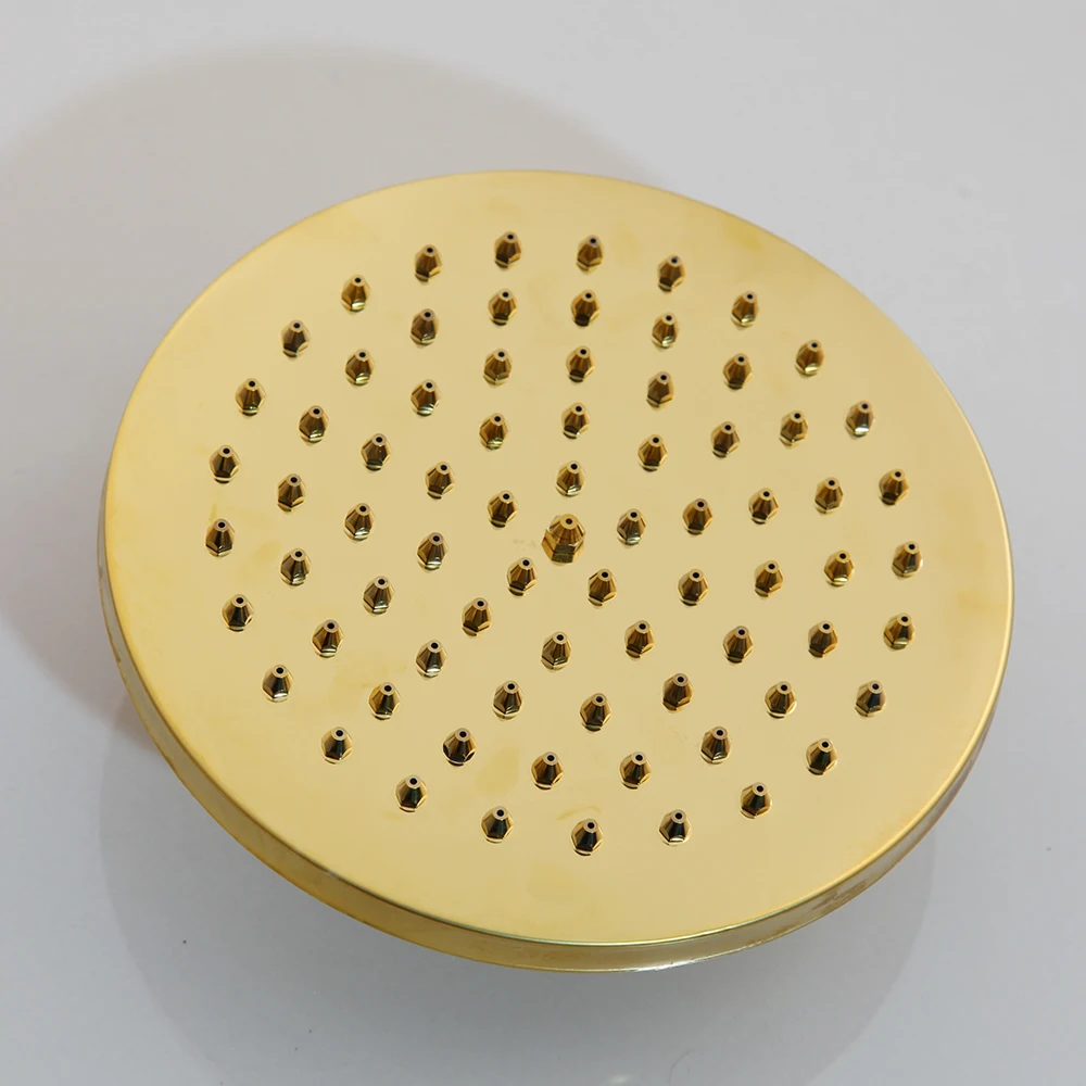 Bathroom Rainfall Shower Head faucet Brass Round Shape 8-inch Rain Shower head Hand Shower Bathroom Shower Head Without Arm