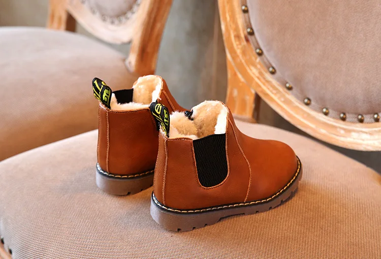 England Style Kids Shoes Boys Girls Boots Autumn Winter Fashion Vintage Shoes Children Martin Short Ankle Boots ботинки детские