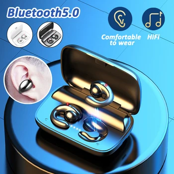 

S19 TWS 5.0 Wireless Bluetooth Headset Hanging Ear Bone Conduction Binaural Earphone Sports Music Wireless Earphone