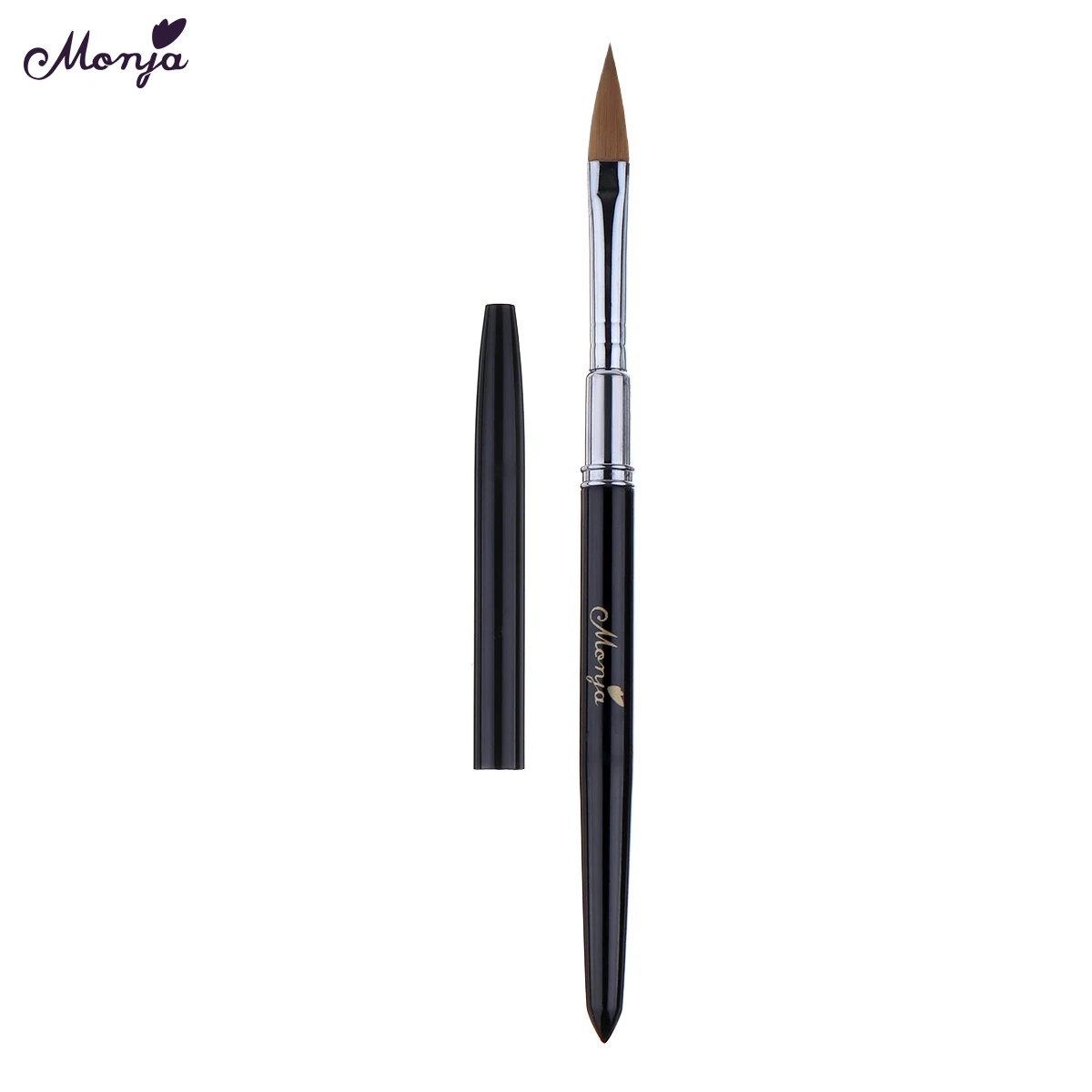 Monja 5 стилей Kolinsky Sable Nail Art Кисть Акриловая жидкая пудра картина цветок лепесток резьба Рисунок карандаш для маникюра, инструменты