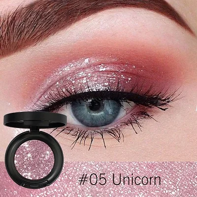 05 Unicorn Металлик Блеск Мерцающий Пигмент Тени для век водонепроницаемые Тени Палитра Тени для век Макияж Тени Блеск Косметика Макияж покрытие - Цвет: 05 Unicorn