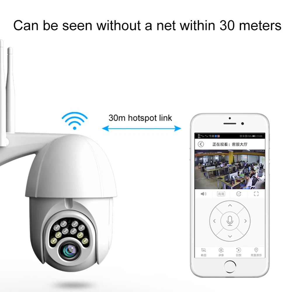 1080P wifi ip-камера, беспроводная уличная камера безопасности, домашняя камера безопасности, wifi камера видеонаблюдения, HD камера для домашней безопасности, ИК-камера