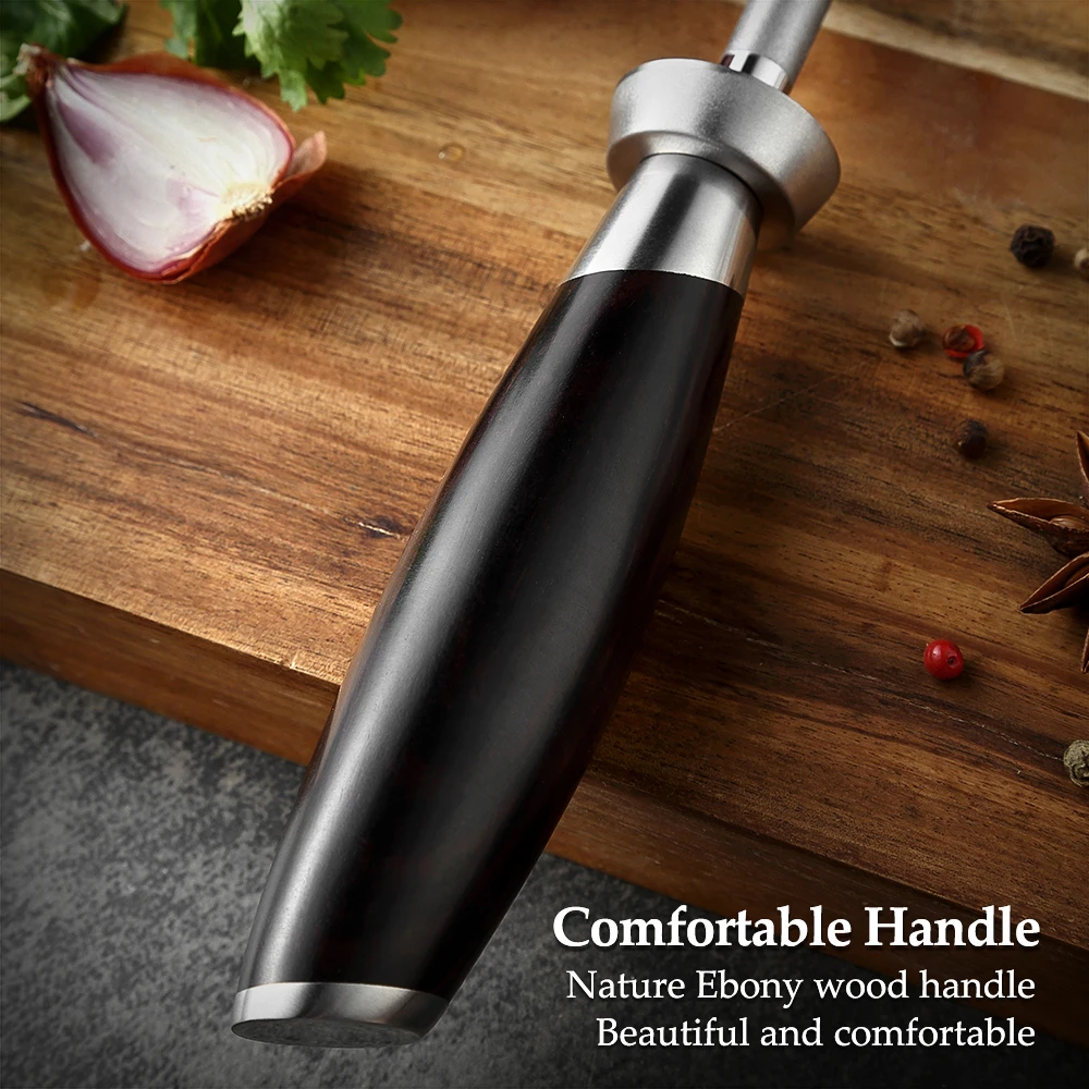Kitchen Knife Sharpener XINZUO Knife Sharpener Rod Grinder Durable High Carbon Stainless Steel Honing Steel Diamond Sharpener Knife Kitchen Tools