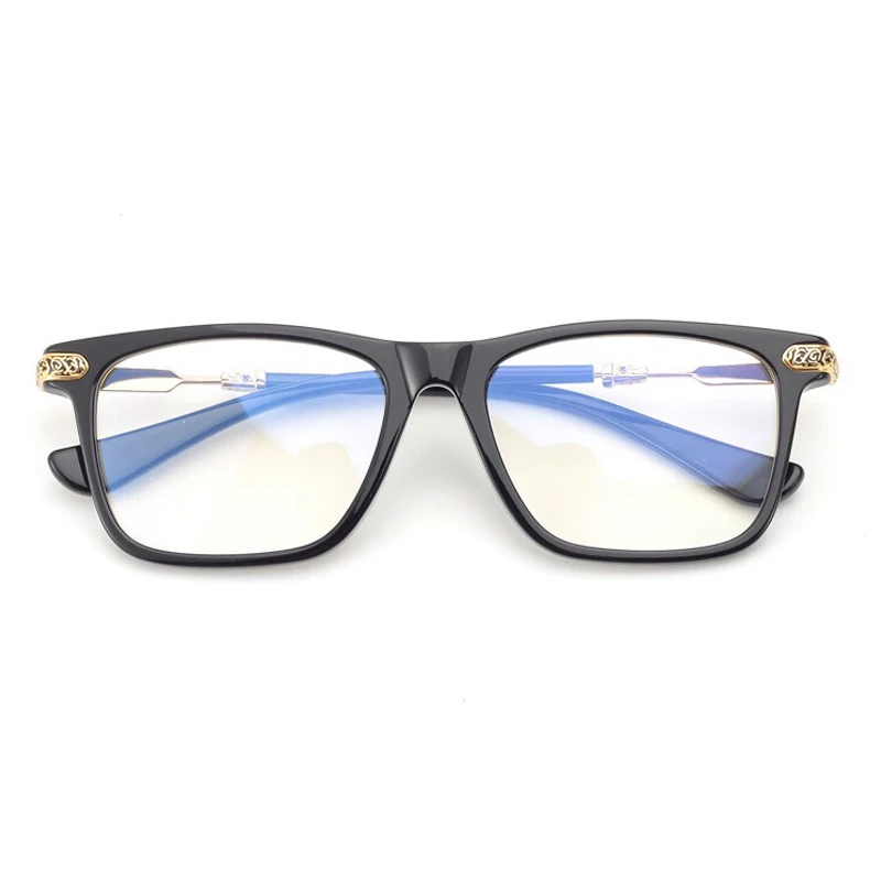 No1 Eyeglasses Черная оправа для очков для женщин и мужчин, винтажный с прозрачными стеклами, квадратные очки, оптическая оправа для очков - Цвет оправы: No1 Eyeglasses