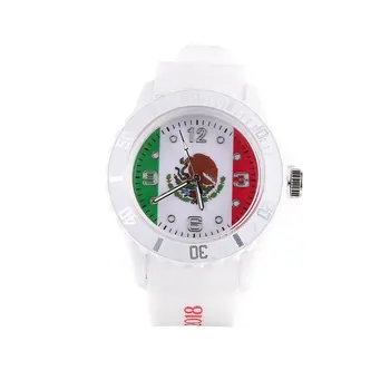 

2018 Football watch Theme Quartz Watch Silicone Wristwatches with Russia Logo Unisex Fashion Sports Watches