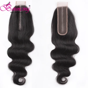 

Bouncing Hair Kim K Closure Body Wave 2x6 Wavy Lace Closure Brazilian Remy Hair Natural Color Swiss Brown Lace Middle Part