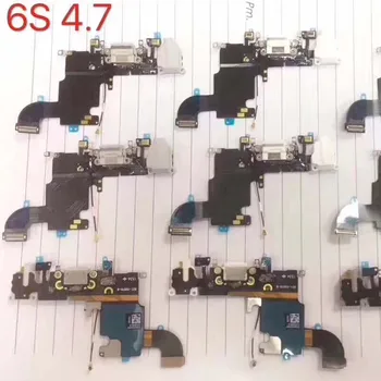 

10pcs/lot Charging Charger Port USB Dock Connector Flex Cable For iPhone 6S 4.7" 6S plus 5.5'' Headphone Jack Mic Ribbon