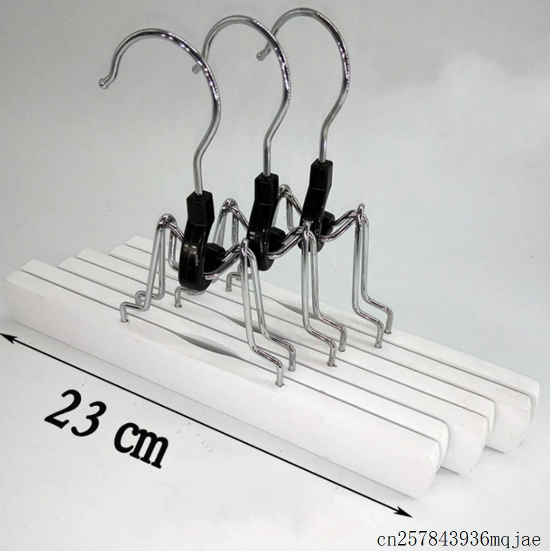 50pcs Non-slip Wooden Cloth Hangers Collection Wood Skirt Hangers