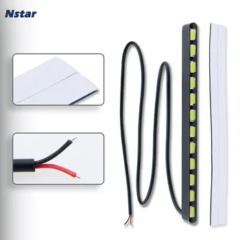 

Nstar 2pcs/pair 7030 12smd Led Lamp Bulb Bright White Auto Styling Daytime Runing DRL Turn Signal Light Car Accessories 189