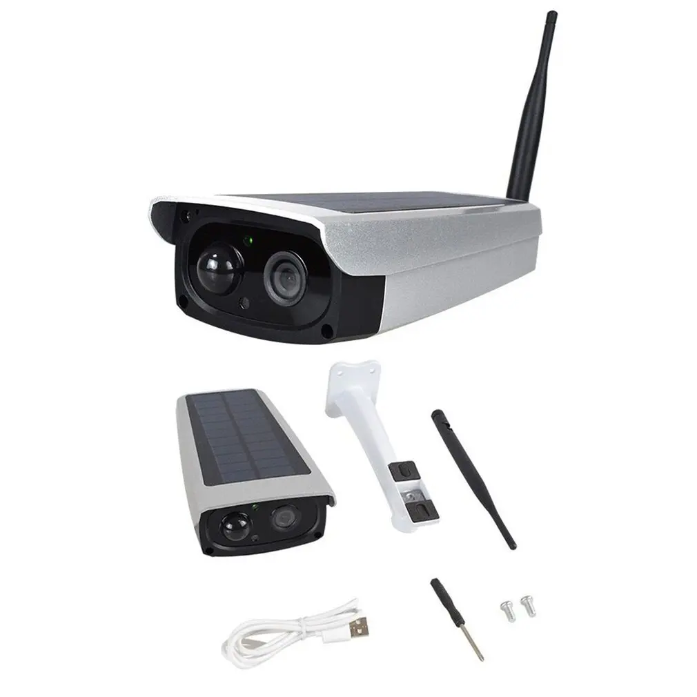 

Wide View surveillance camera Solar panel Rechargeable Battery 1080P Full HD Outdoor Indoor Security WiFi IP Camera