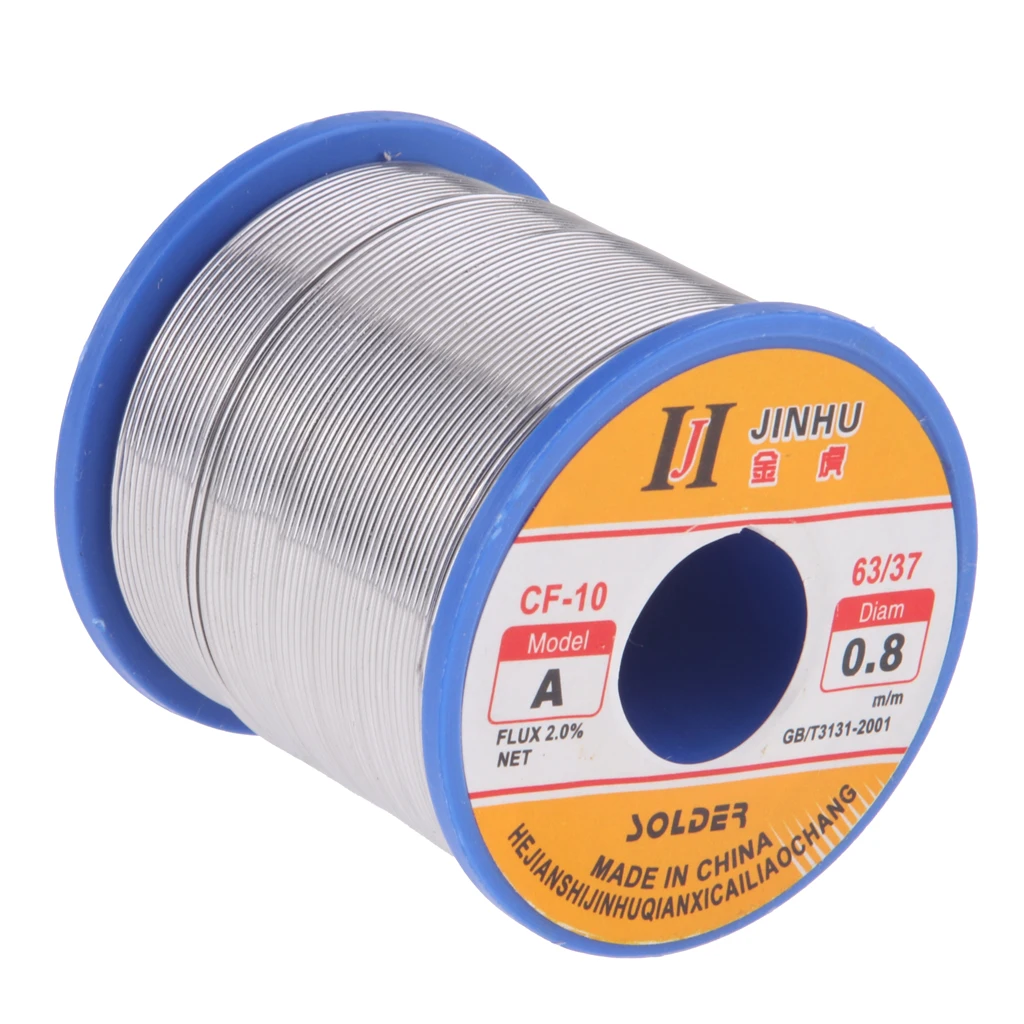 500g Tin Lead Solder Wire Rosin Core 2% Flux Iron Welding Tool 0.8mm Diameter For Electrical and Electronics Soldering Wire Roll