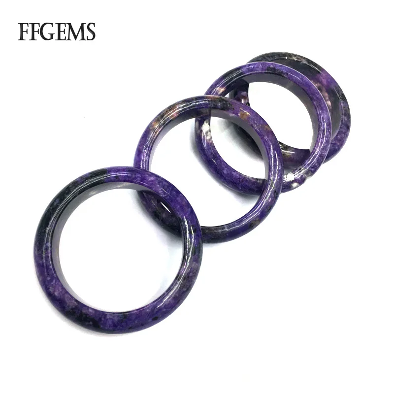 FFGems Природный чароит браслет драгоценный камень капля воды хорошее ювелирное