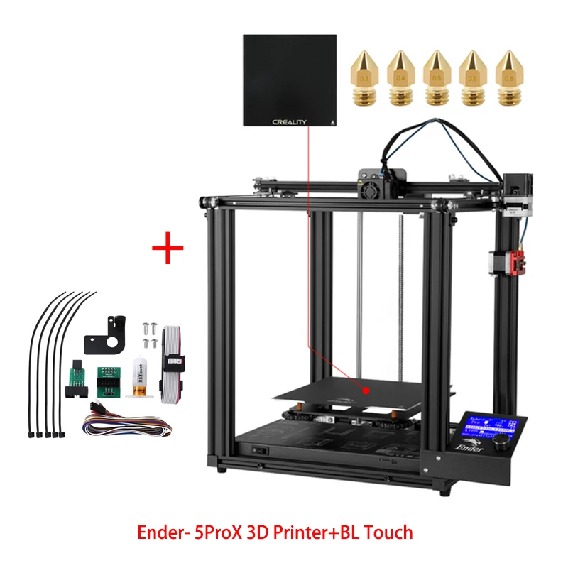 Creality Ender-5 Pro FDM 3D Printer with Silent Mainboard 2 Y-axis DIY 3D Printing Build Volume 220 x 220 x 300mm Extruder large 3d printer 3D Printers