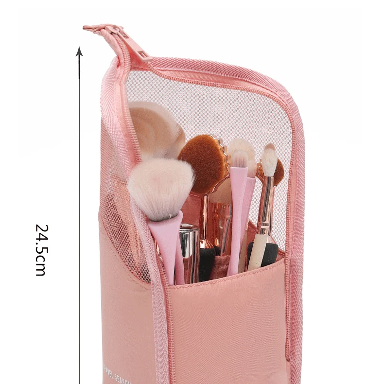 Womens Cosmetic bag organizer Brush Lipstick Eyebrow Pencil Portable Buggy and home Transparent desk Makeup for things storage