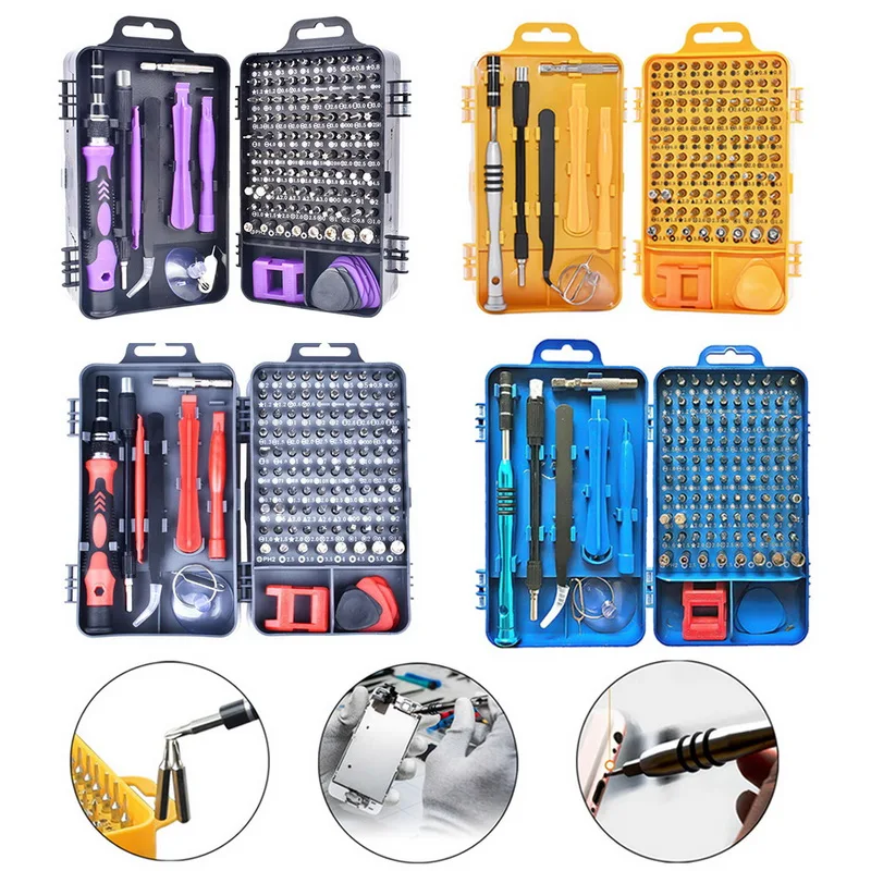 

32Pcs/115Pcs/Set Multi-function Screwdriver Kit Precision Screwdriver Set Repair Tools With Carry Case For Laptops Phone Watch