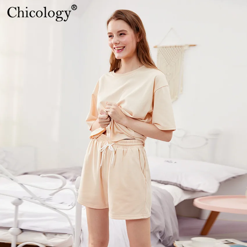 Chicology спортивные костюмы для отдыха комплект из 2 предметов домашний костюм