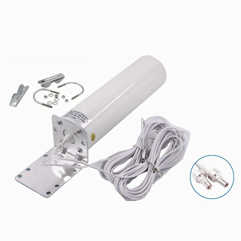 WiFi antenna CRC9 4G LTE antena SMA 12dBi Omni antenne 3G TS9 male 5m dual cable 2.4GHz for Huawei B315 E8372 E3372 ZTE routers