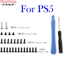 

1set 27 in 1 handle full set screw For Sony PS5 PlayStation Dualshock 5 DS5 Controller Screws Head Screw Replacement