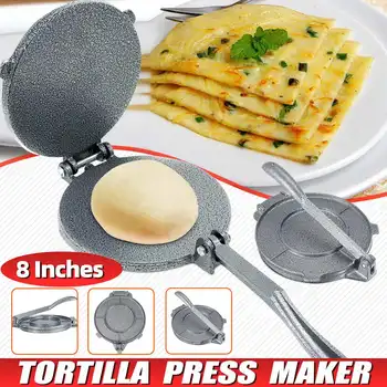 

20CM Foldable Aluminum Tortilla Press Maker Flour Corn Home Baking Kitchen