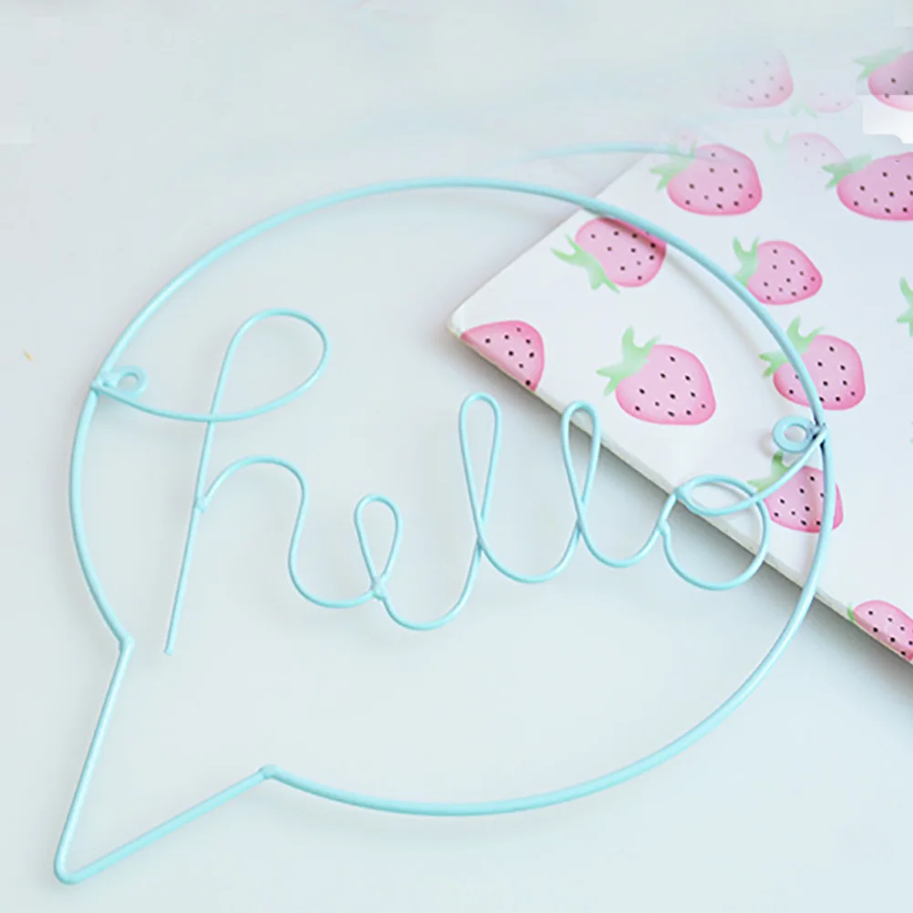 Украшение стены буквы Hello дверь окно роспись домашний подарок прихожая спальня