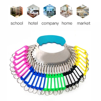 

Stainless steel key board key ring detachable key ring school office home management key plate mark key tag