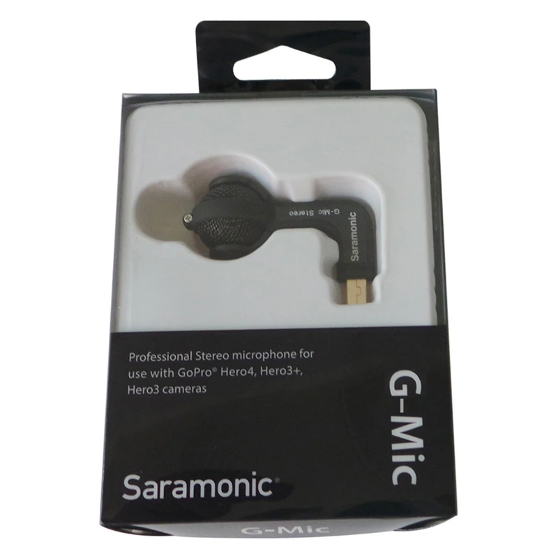 Saramonic G-Mic for Gopro Mic Accessories Mini Dual Stereo Ball Professional Microphone for Gopro Hero4 Hero3+ Hero3 Action Ca