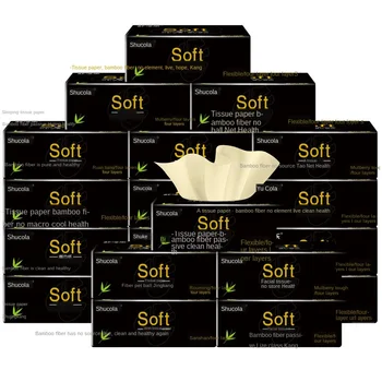 

40 Package Paper Extraction Color Four Layer Thick Paper Family Pack Toilet Paper Tissue Paper