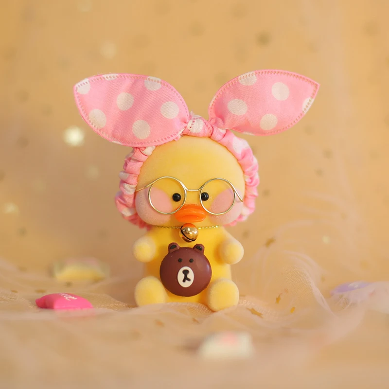 Новый милый брелок Lalafanfan Kawaii Cafe Mimi желтая утка экшн фигурка сумки декоративные