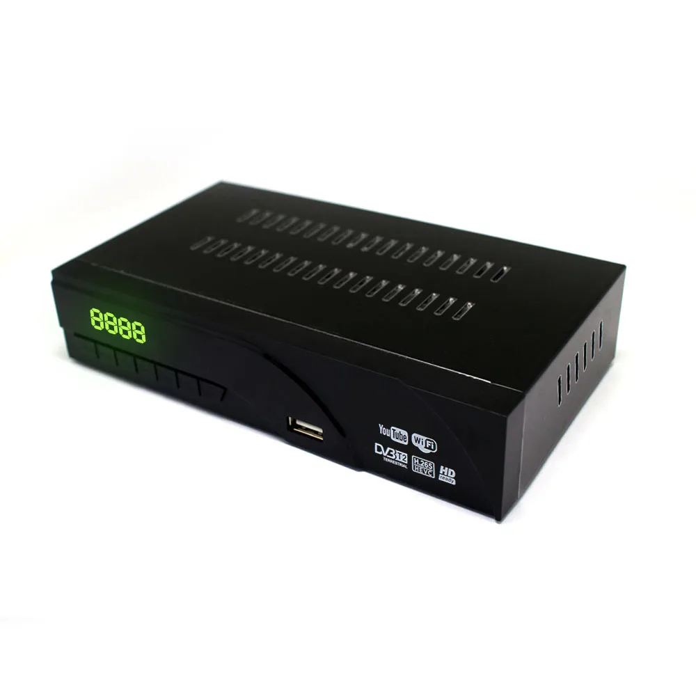 Newest DVB-T2 Terrestrial digital receiver supports Dolby H.265/HEVC DVB-T h265 H264 hevc dvb t2 hot sale Europe Czech Republic