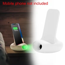 10W Safe Wireless Charger Indicator Light Quick Power Bank Stand Base Dock Travel Universal Portable Bracket Fast Charging