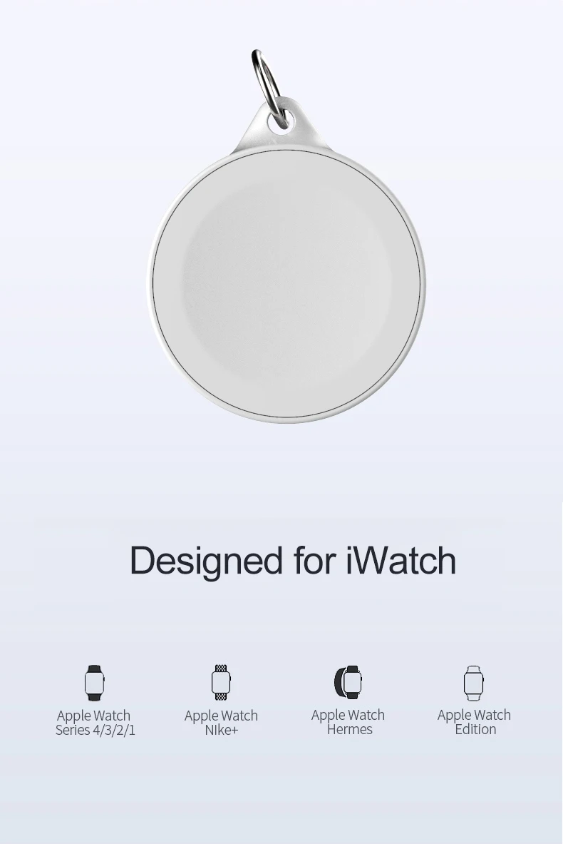 1 шт. портативное магнитное Беспроводное зарядное устройство для Apple Watch 1 2 3 4 серия зарядное устройство черз порт USB для IWatch 4 321 с зарядкой брелка