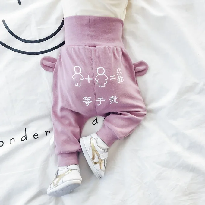 Mini Babe City/Новые Осенние товары; большие брюки для младенцев с принтом героев мультфильмов; Брендовая детская одежда; детские брюки